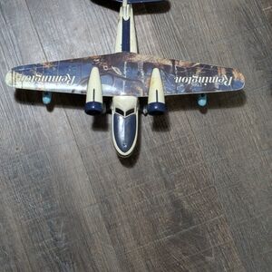 Remington Vintage Airplane Decor in Blue and Cream